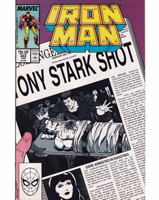 Iron Man Issue 243 Marvel Comics Back Issues 071486024545