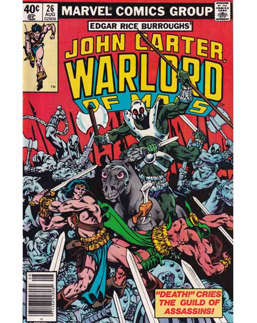 John Carter Warlord Of Mars Issue 26 Marvel Comics Back issues 071486028062