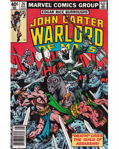 John Carter Warlord Of Mars Issue 26 Marvel Comics Back issues 071486028062