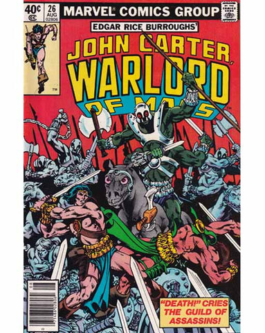 John Carter Warlord Of Mars Issue 26 Marvel Comics Back issues 071486028062