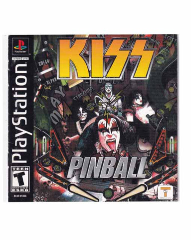 Kiss Pinball Playstation Original Game Instruction Manual