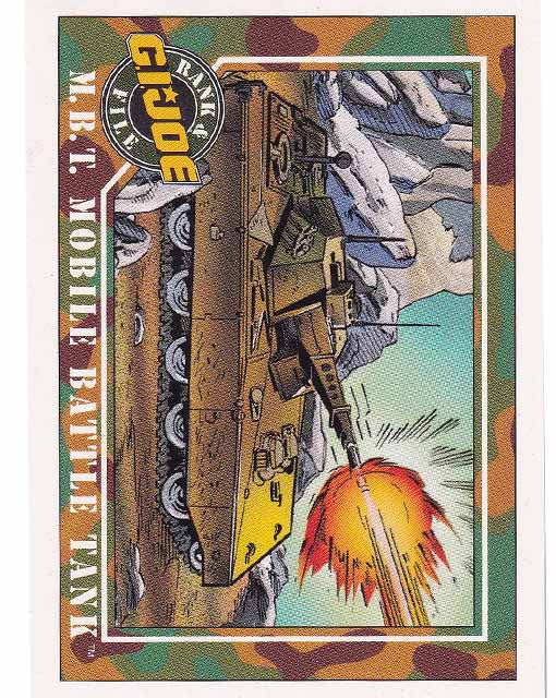 M.B.T. Mobile Battle Tank Card 11 G.I.Joe 1991 Impel Trading Card TCG 096215911934
