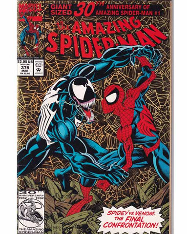 The Amazing Spider-Man Gold Cover Issue 375 Marvel Comics Back Issues