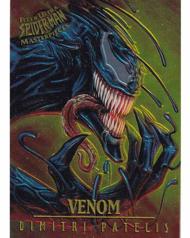 Venom Limited Edition Card 8 Of 9 Ultra Spider-Man 1995 Fleer Marvel Masterpieces Trading Card TCG