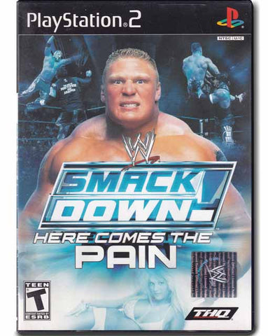 WWE Smack Down Here Comes The Pain PlayStation 2 PS2 Video Game 752919460436