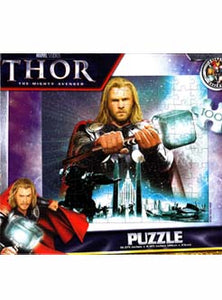 Thor With Hammer Marvel Comics 100 Piece Puzzle