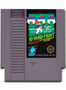 10 Yard Fight Nintendo Entertainment system NES Video Game Cartridge For Sale.