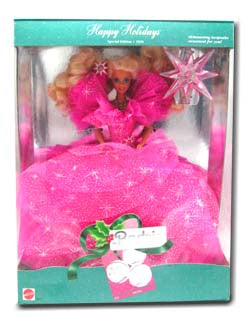 Happy Holidays 1990 Barbie Doll