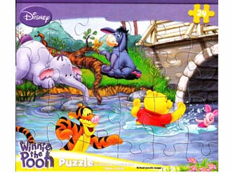Winnie The Pooh Swimming Fun 24 Piece Puzzle