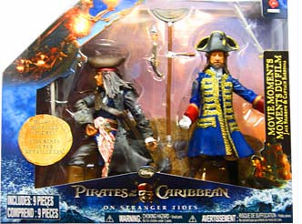 Jack Sparrow & Barbossa Movie Moments Pirates Of The Caribbean On Stranger Tides Action Figure Playset