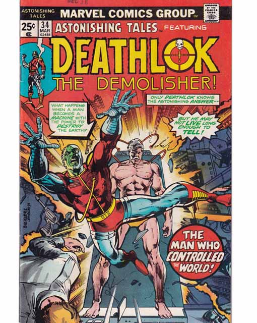 Astonishing Tales Issue 34 Vol 1 Marvel Comics