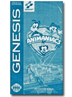 Animaniacs Sega Genesis Instruction Manual