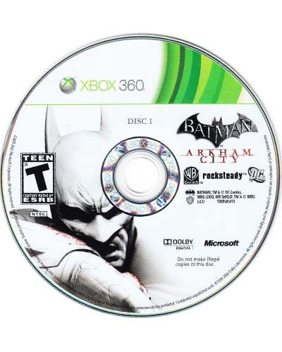 Batman Arkham City Loose Xbox 360 Video Game