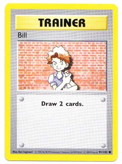 Bill Base Set Pokemon Trading Card 742818240956