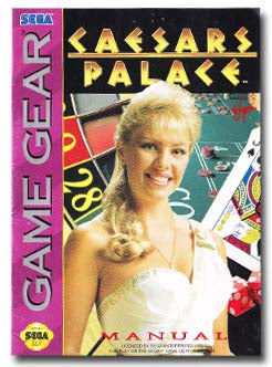 Caesars Palace Sega Game Gear Instruction Manual