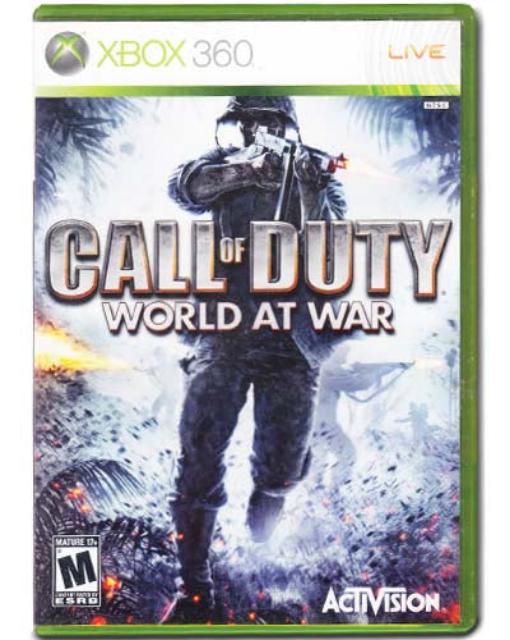 Call Of Duty World At War Xbox 360 Video Game 047875832817