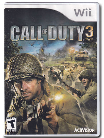 Call Of Duty 3 Nintendo Wii Video Game 047875816619