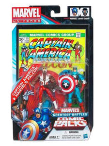 Captain America & The Falcon Marvels Greatest Battles Comic 2 Pack Action Figure