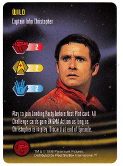 Captain John Christopher (Wild) Star Trek The Card Game Fleer/Skybox Trading Cards