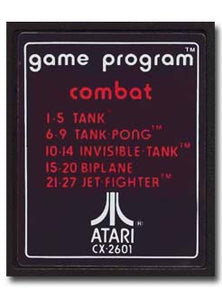 Combat (Text Version) Atari 2600 Video Game Cartridge