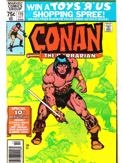 Conan The Barbarian Issue 115 Marvel Comics Back Issues