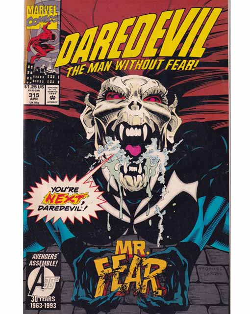 Daredevil Issue 315 Vol 1  Marvel Comics