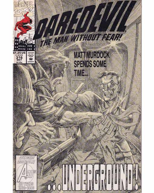 Daredevil Issue 316 Vol 1  Marvel Comics 009281024590
