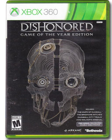 Dishonored Game Of The Year Edition Xbox 360 Video Game 093155118928