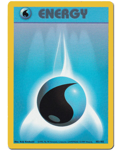Water Energy Base Set Card #102/102 Pokemon Trading Card