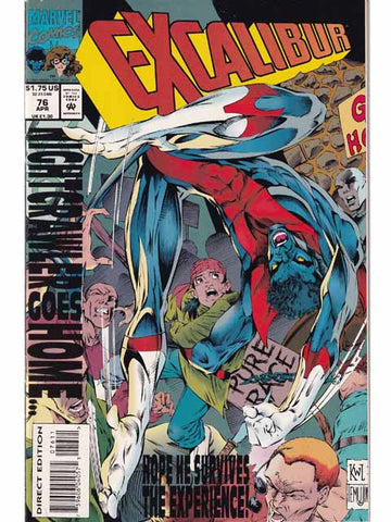 Excalibur Issue 76 Marvel Comics Back Issues 759606040575 07611
