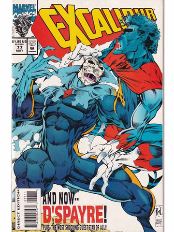 Excalibur Issue 77 Marvel Comics Back Issues 759606040575 07711