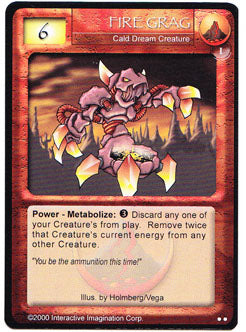 Fire Grag Magi Nation First Edition Base Set Trading Cards