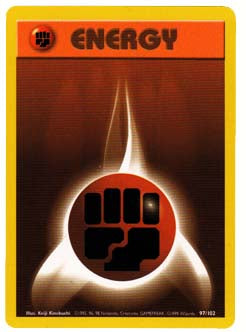 Fighting Energy Base Set Pokemon Trading Card