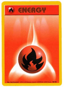 Fire Energy Base Set Pokemon Trading Card