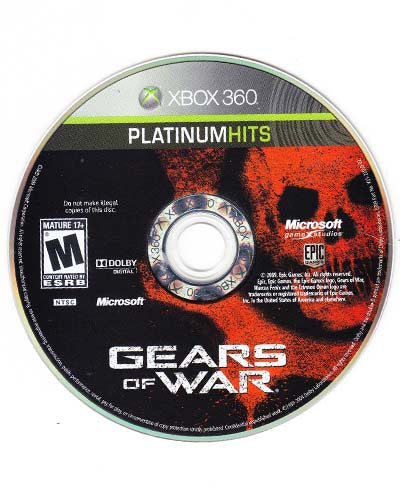 Gears Of War Platinum Hits Edition Loose Xbox 360 Video Game