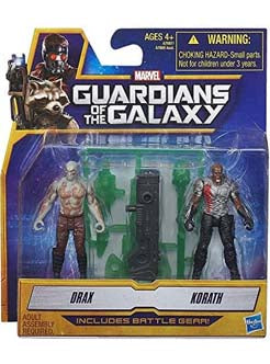 Drax and Korath Guardians Of The Galaxy Marvel Universe Action Figures 2 Pack