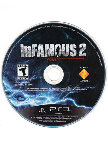 Infamous 2 Loose Playstation 3 PS3 Video Game