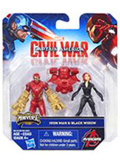 Iron Man VS Black Widow Captain America Civil War Action Figures 2 Pack