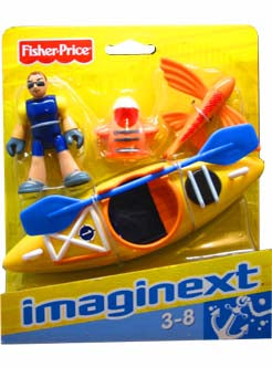 Kayak Ocean Adventure Playset Fisher Price Imaginext Action Figures