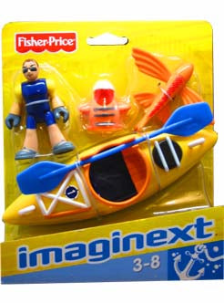 Kayak Ocean Adventure Playset Fisher Price Imaginext Action Figures