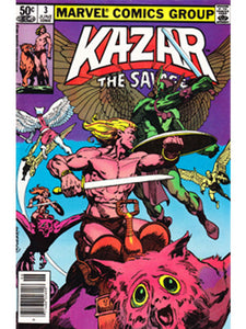 Kazar The Savage Issue 3 Marvel Comics Back Issues