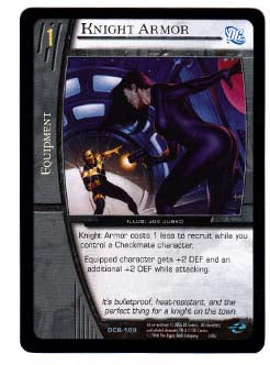 Knight Armor Infinite Crisis Marvel DC VS. Trading Card