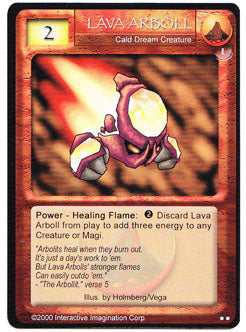 Lava Arboll Magi Nation First Edition Base Set Trading Cards