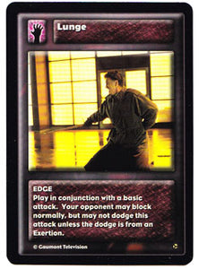 Lunge Edge Highlander The Watchers Chronicles Trading Cards