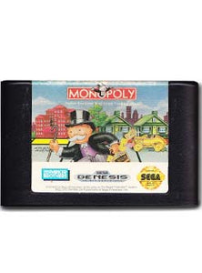 Monopoly Sega Genesis Video Game Cartridge