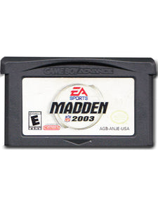 Madden NFL 2003 Nintendo Game Boy Advance Video Game Cartridge
