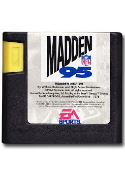 Madden NFL 95 Sega Genesis Video Game Cartridge 0014633073768