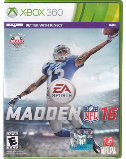 Madden NFL 16 Xbox 360 Video Game 014633733792