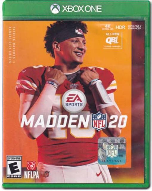 Madden NFL 20 XBox One Video Game 014633738391