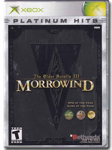 Marrowind The Elder Scrolls 3 Platinum Hits XBOX Video Game 093155116702
